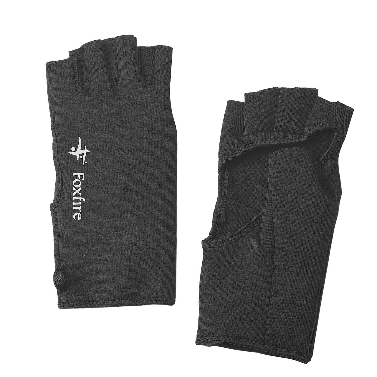 クロロプレンフィンガーレスグラブ(ブラック-M)