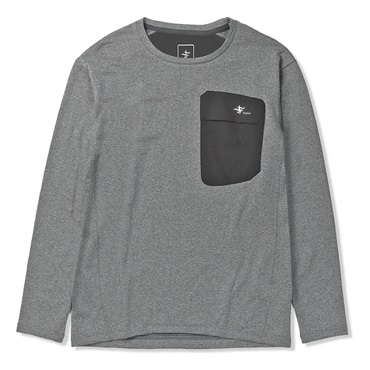 グリッドウールクルー(グレー-M)