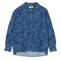 アイランドシャツ(ネイビー-M)