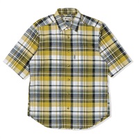CシールドフレッシュチェックシャツS/S(イエロー-S)