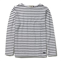 スラブボーダークルー(オフホワイト-M)