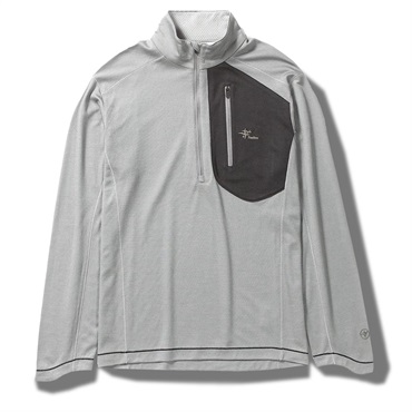 TSウールハーフジップ(Men's)(グレー-S)