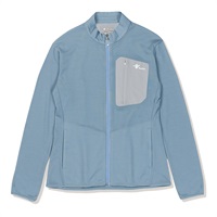 マイクログリッドウールフルジップ(ライトブルー-WM)