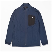 マイクログリッドウールフルジップ(インクブルー-M)