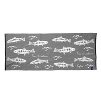 山女魚てぬぐい(グレー)