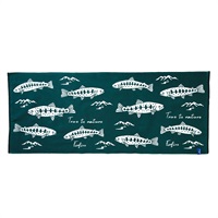 山女魚てぬぐい(グリーン)