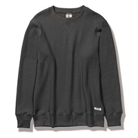 ヘビーワッフルクルー (Men's)(チャコール-M)