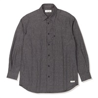 クールマックスシャンブレーシャツ (Men's)(チャコール-M)