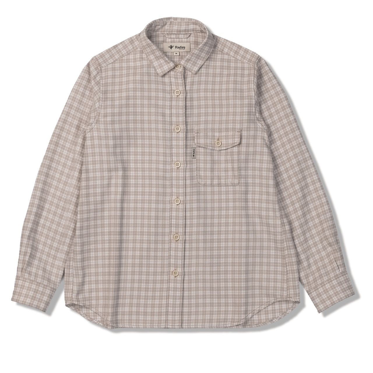 TSシャドーチェックシャツ(Women's)(アイボリー-S)