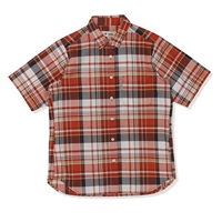 CシールドフレッシュチェックシャツS/S(レッド-S)