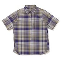 CシールドフレッシュチェックシャツS/S(パープル-S)