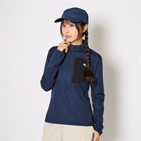 マイクログリッドウールハーフジップ