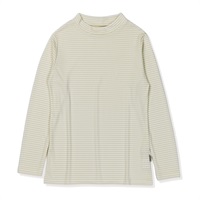 TSスムースボーダーモックネック(クリーム-S)