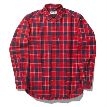 TSウォームチェックシャツ  (Men's)(レッド-S)