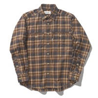 TSジッパーシャツ (Men's)(ブラウン-S)