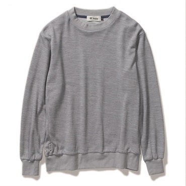 PPウールジャカードクルー (Men's)(グレー-S)