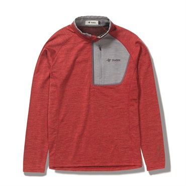 PPウールハーフジップ(Men's)(レッド-S)