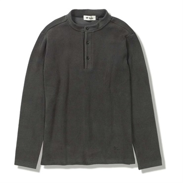 コーデュロイヘンリーネック(Men's)(カーボンブラック-S)