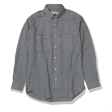 TSサッカーギンガムシャツ  (Men's)(ブラック-S)