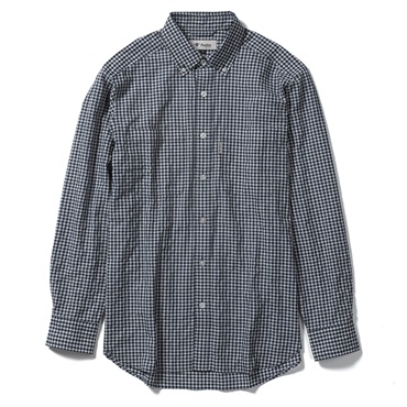 TSサッカーギンガムシャツ  (Men's)(ネイビー-S)