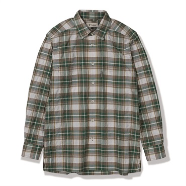Cシールドサーフェスチェックシャツ(Men's)(アッシュグリーン-S)