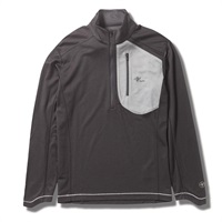 TSウールハーフジップ(Men's)(カーボンブラック-S)