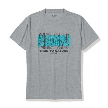 CシールドウッドティーS/S (Men's)(グレー-S)