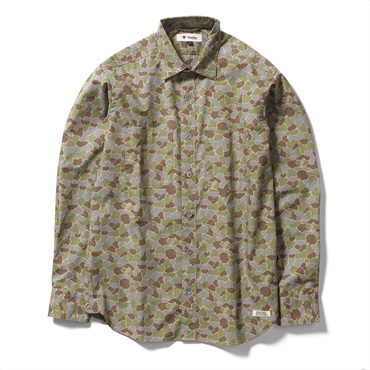 フィッシュアイカモシャツ  (Men's)(グリーンカモ-M)