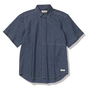 クールマックスシャンブレーシャツS/S (Men's)(インディゴ-M)