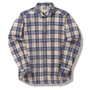 TSウォームチェックシャツ(Women's)(ブルー-S)