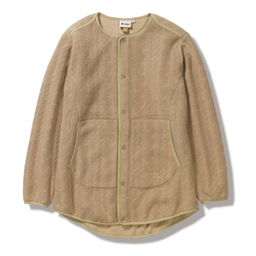 ケーブルフリースミドルブルゾン(Women's)(カプチーノ-S)