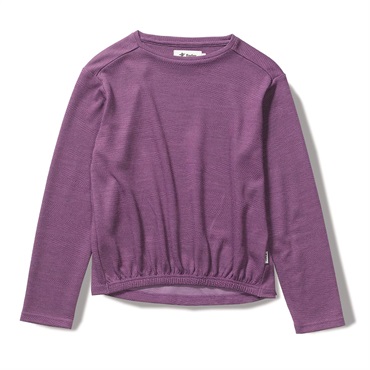 PPウールジャカードクルー(Women's)(パープル-S)
