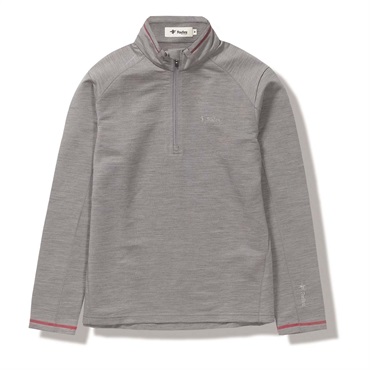 PPウールハーフジップ(Women's)(グレー-S)