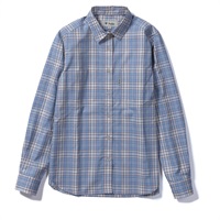 SCミドルチェックシャツ (Women's)(ライトブルー-S)