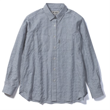 TSサッカーギンガムシャツ (Women's)(ライトグレー-S)