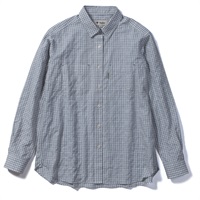 TSサッカーギンガムシャツ (Women's)(ライトグレー-S)