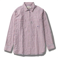 TSサッカーギンガムシャツ (Women's)(レッドxネイビー-S)