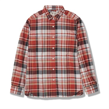 Cシールドフレッシュチェックシャツ (Women's)(レッド-S)