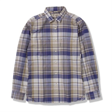 Cシールドフレッシュチェックシャツ (Women's)(パープル-S)