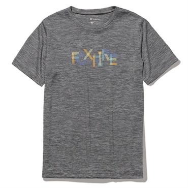 TS EXストレッチロゴティ-S/S  (Women's)(グレー-S)
