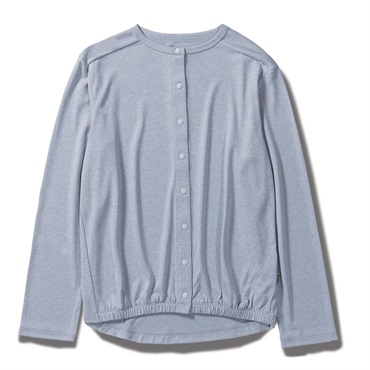 SCメランジスナップカーディ (Women's)(ライトブルー-S)