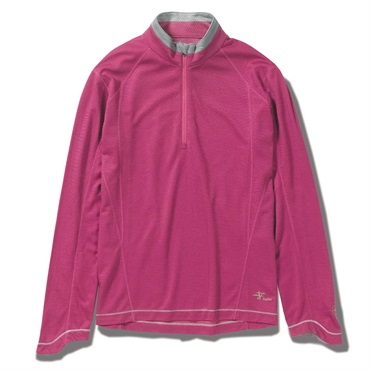 TSウールハーフジップ(Women's)(ラズベリー-S)