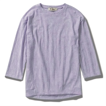TSリーフジャカードクルー7/S(Women's)(ラベンダー-S)